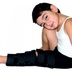 Orteza genunchi fixa pentru copii-imobilizator genunchi 20cm